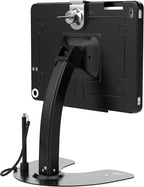 CTA Digital Dual Kiosk Stand – CTA Dual Security Kiosk Stand with Locking Case, Cable, and 360-Degree Rotating Base – Compatible with iPad 7th/ 8th/ 9th Gen 10.2-inch, iPad Air 4, (PAD-ASKB10) – Black