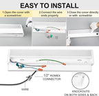 Ansen 3Packs of Under Cabinet Lights for Kitchen, 24in 18W 1237LM, Dimmable Hardwire Led Light for Closet, CRI>92, R9>90, 3 Color Temperature 3000K/4000K/5000K(Warm White, Cool White, Daylight)