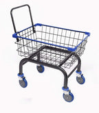 Heavy Duty Laundry and Grocery 1.8 Bushel Cart With U-Handle (Blue)