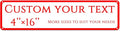 Custom Sign,street signs customized，Reflective,Aluminum Weatherproof Metal Sign Multiple Sizes, Customize for Street, Business, Workplace, office, Home, Delivery Signs(4 * 16 Inch)