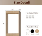 ROOMTEC 31.5" Double Hanging Closet Unit, Modular Closet System with Hanging Rod, Wardrobe Organizer for Bedroom or Walk-in Closet, Wall Mounted, Customizable Clothes Storage Unit, Wood