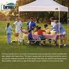 Eurmax USA Standard 10x10ft Patio Pop Up Canopy Tent for Outdoor Events Commercial Instant Canopies with Heavy Duty Roller Bag,Bonus 4 Canopy Sand Bags (Sky Blue)