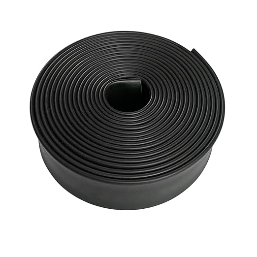 3:1 Ratio Heat Shrink Tubing Roll Adhesive Lined Industrial Marine Grade Dual Wall Heat Shrink Tube Waterproof and Sealed Black (2 inches(50 mm), 10 Feet)