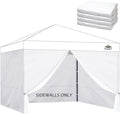Instant Canopy Sidewalls for 10x10 Pop Up Canopy Tent, 300D Waterproof Material for Outdoor Events, Vendor Booths, and Privacy (Sidewalls Only, Canopy Not Included) (White, 10x10ft-4pcs)