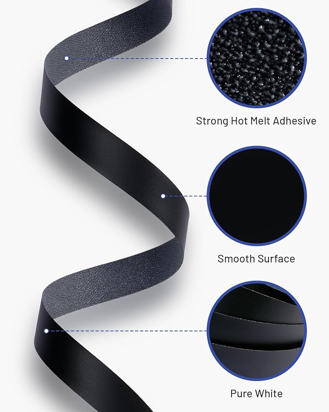 Melamine Edge Banding Black 3/4 inch x 10 ft Veneer Edging Easy Application Iron on Edge Banding Tape for Cabinet Plywood Repairs Furniture Restoration