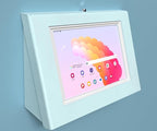 TABcare Easy Wall Mount Security Tablet Kiosk for Samsung Galaxy TAB S9 FE 10.9" S10 Lite Designed for Integration of USB Hub, Printer, CC Reader & All Your Peripherals (White)