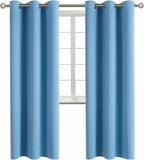 BGment Room Darkening Curtains 84 Inches Long - Grommet Thermal Insulated Drapes Window Treatment Curtains for Bedroom, 2 Panels, 42 x 84 Inch, Sky Blue