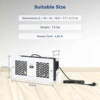 ALORAIR Room to Room Fan with Remote Control, 300CFM Through Wall Ventilation Fan with Dual Fans, Temperature Control, for Kitchen, Laundry, Room, RTR300CV