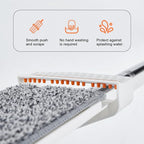 Microfiber Floormop – 49.6x14.1x4.3in Flat Wet Dry Dustmop, Sellf-Wringer Stainless Steel Handlemop | Reusable Machine Washablemop Pads, Easy Household Cleaning Tool for Home Offices