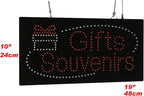 Gifts Souvenirs Sign, 19"x10", 48x24cm, TOPKING, LED, Neon, Florescent, Signage, Signboard, Display, Billboard, Screen, Grand Opening, Gift