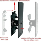 POS Kiosk Flush Mount for Pax S300, A35, – Secure Countertop Payment Terminal Recessed Mount with Cable Management Anti-Theft Steel Mounting Plate Black