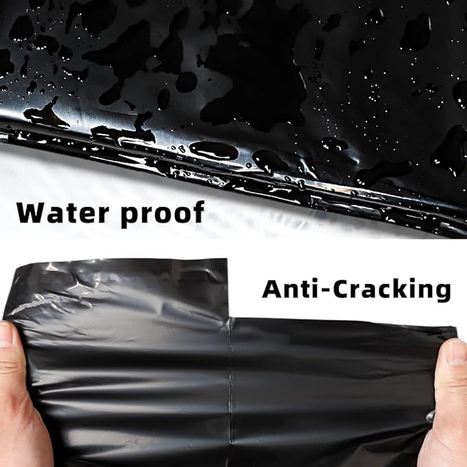 POLYSELLS 200 pcs 6x9 Inches Black Poly Mailers Shipping Envelopes, Strong Adhesive Sealing, Waterproof, and Tear-resistant Postal Mailing Bags for Small Business, Clothes, Non-Fragile Items