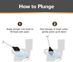 Korky BeehiveMAX Heavy Duty Toilet Plunger - Seals All Bowl Shapes – Powerful Clog Removal
