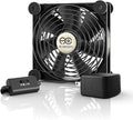 AC Infinity MULTIFAN S3-P, Quiet 120mm AC-Powered Fan with Speed Control, UL-Certified for Receiver DVR PlayStation Xbox Component Cooling