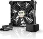 AC Infinity MULTIFAN S3-P, Quiet 120mm AC-Powered Fan with Speed Control, UL-Certified for Receiver DVR PlayStation Xbox Component Cooling