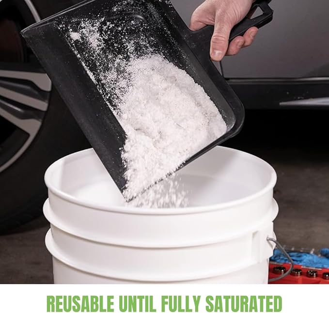 Liquid Spill Kit | 16X More Absorbent than Clay, Commercial-Grade Vomit, Urine, Oil, All Liquids Spill Powder, Reusable