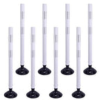 36 Inch Heavy Duty Traffic Cones 8-Pack with Spring Base - OrangeStar Reflective Safety Cones for Construction Zones, Highways, Parking Lots - White Road Delineators