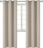 BGment Room Darkening Curtains 84 Inches Long - Grommet Thermal Insulated Drapes Window Treatment Curtains for Bedroom, 2 Panels, 42 x 84 Inch, Camel