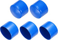 uxcell 5pcs Rubber End Caps 60mm(2.4 Inch) ID Vinyl PVC Round Tube Bolt Cap Cover Screw Thread Protectors Blue