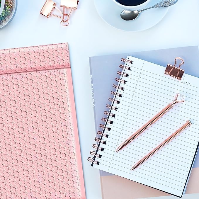 Light Pink 10x13 Inch Poly Bubble Mailers |Self Seal Padded Envelopes for Thick books | Cushioned Bubble Mailer | Usable Size 9.5x13 Inch | Waterproof Lightweight Mailing Shipping Bags | 100 Pack Bulk