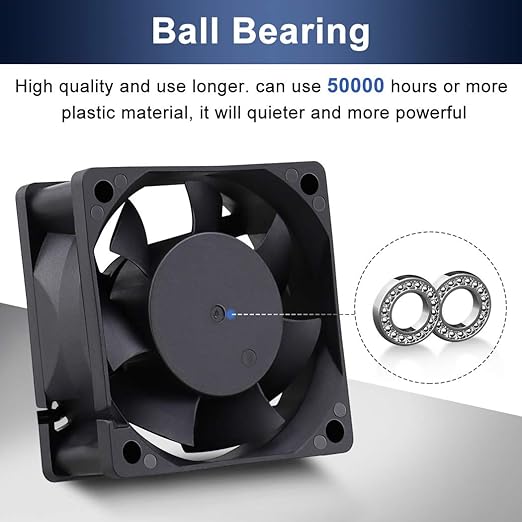 Wathai EC Brushless Cooling Fan AC 110V 115V 120V 220V 240V Axial Fan Ball Bearing 60mm x 25mm