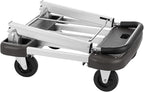 Foldable Platform Cart 29" x 17" x 35" Aluminum Platform Truck 330lbs Capacity Folding Push Cart Adjustable Heavy Duty Platform Cart Dolly for Car House Office Luggage Moving