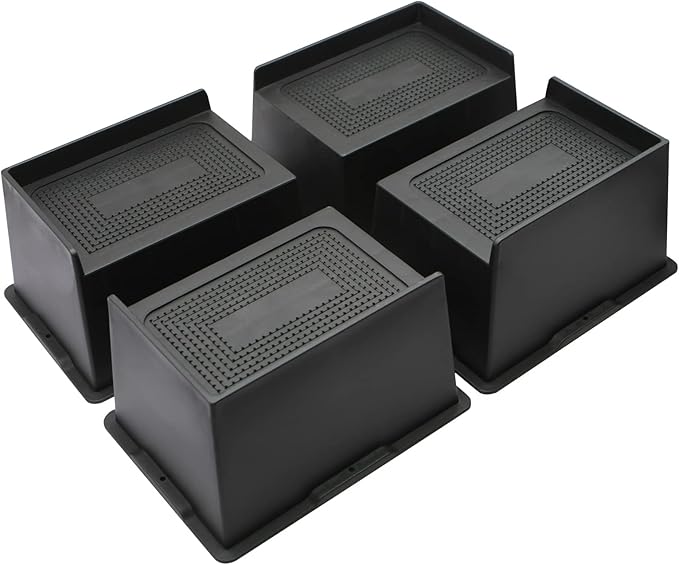 Bed Risers 6 Inch Heavy Duty, Oversized Furnitures Risers 6 inch Support 6000 lbs, Bed Table Rising Blocks, Fits for Couch, Sofa, Chair, Furniture Lifts 4 Pack