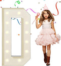 eufony Marquee Letters 4 Feet Tall, 4 FT Marquee Light Up Letters, Giant Light Up Letters 4FT for Birthday Party Baby Shower Gender Reveal Graduation Decorations, Letter D with LED Lights DIY Kit