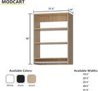 Medium Double Hanging Closet Unit, Modular Closet System, Wood Closet System Organizer with Storage for Walk In Closets, Clothing Rack Closet for Hanging Clothes, Bedroom, Wood, 31.5"W