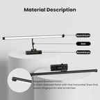 24" Picture Light with 8000mAh Battery - Black Operated Wireless Wall Sconce with Remote & Timer for Large Paintings, Photo, Canvas & Artwork