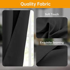 Room Divider Curtains Flexible Ceiling Tracks Set Curtain Track Ceiling Mount Blackout Curtain for Living Room Bedroom Ceiling Curtain Rod Privacy Dividers Panels W120 x H84 Black Drape & Black Rail