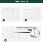 FXW Garden Fence Outdoor for The Yard – 32in(H) x 72.9ft(L) Heavy Duty Metal Animal Barrier for Dog and Rabbit, Decorative Dog Fence, 32 Panels, White