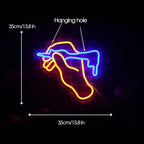 Tattoo Neon Sign Tattoo Neon Light LED Neon Sign for Tattoo Studio Wall Décor Dimmable LED Neon Light for Bar Restaurant Music Concert Man Cave Wall Art 14.4"×12.8"