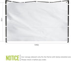 Instant Canopy Sidewalls for 12x12 Pop Up Canopy Tent, 300D Waterproof Material for Outdoor Events, Vendor Booths, and Privacy (Sidewalls Only, Canopy Not Included) (Black, 12x12ft-3pcs)