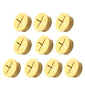 10Pcs Desk Grommet, 3/4" (20mm) Yellow Silicone Cord Hole Cover, Flexible Rubber Wire Grommets, Wall Grommets for Cables Management, Table, Countertop, Cabinets and Furnitures Wire Organizer