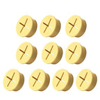 10Pcs Desk Grommet, 3/4" (20mm) Yellow Silicone Cord Hole Cover, Flexible Rubber Wire Grommets, Wall Grommets for Cables Management, Table, Countertop, Cabinets and Furnitures Wire Organizer