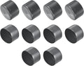 uxcell 10pcs Rubber End Caps 70mm ID Vinyl Round End Cap Cover Screw Thread Protector Dark Grey