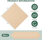 Carpet Tile 30 Pack 12” X 12” Self Adhesive Carpet Floor Tiles Anti-Slip Squares Peel and Stick Floor Tile DIY Installation for Bedroom (Beige-Camel)