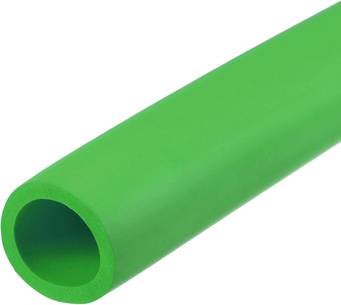 uxcell Foam Tubing for Handle Grip Support, 32mm ID 44mm OD 1m Length Green