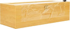 18 Inch Plastic Wrap Dispenser with Slide Cutter – Commercial Butcher & Freezer Paper Dispenser for 3000ft Film, 1000ft Foil & Kraft Rolls, Heavy Duty Bamboo for Restaurant & Kitchen