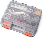 Mayouko Double Side Tools Organizer, Customizable Removable Plastic Dividers, Hardware Box Storage, Excellent for Screws,Nuts,Small Parts, 34-Compartment,2 PCS Set,12.6"L x 10.6"W x 3.2"H