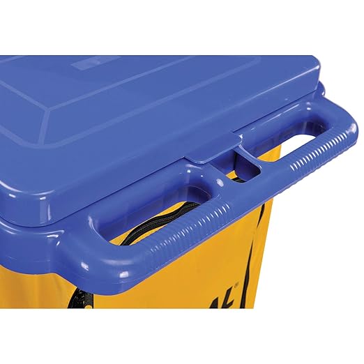 Global Industrial Janitor Cart Blue with 25 Gallon Vinyl Bag