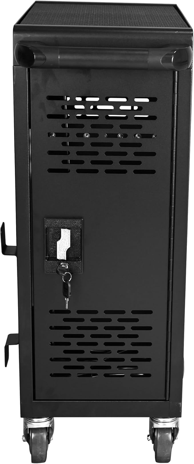 Laptop and Tablet Charging Cart, 16 Unit Device Mobile Charging Station for Chromebook, Tablet, Laptop, with Charging Port Screen Size Up to 16.3", Suitable for Office, Classroom, etc (Black)