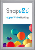 SnapeZo Silver 32x48 Poster Frame, 1.7" Aluminum Profile, Front-Loading Snap Frame, Wall Mounting, Wide Series