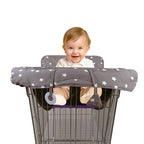 Foldable Portable Infant Shopping Cart Cover with 360 Protections for High Chairs and Restaurants Easy to Baby High Chair Replacement Part