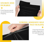 Metronic Large Poly Mailers 17.7x22” 50pcs,Bulk Large Shipping Bags for Clothes,Strong Self Adhesive Shipping Envelopes for Small Business,Waterproof Mailing Envelopes for Packaging Black