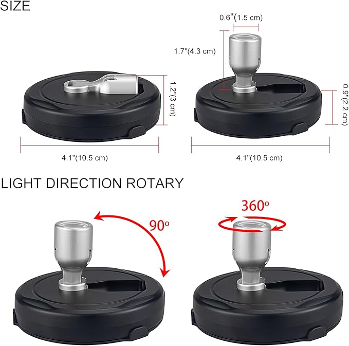 LED Spotlight, Battery Powered Picture Lights, Uplighting Indoor, Puck Lights with Remote, Stick Spot Light for Wall Display Dartboard Painting Artwork Accent-Silver