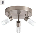 Directional Flush Mount Ceiling Spot Light Fixture,3D Generation Canopy Switch Dimmable 3000k 4000K 6000K Color Change Track Lighting Kit,Rotatale Ceiling Track Lighting Fixture for Dining Room…