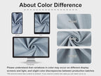 Vision Home Blue Pinch Pleated Semi Sheer Curtains Linen Blended Light Filtering Window Curtains 90 inch for Living Room Bedroom Pinch Pleat Drapes with Hooks 2 Panels 40" Wx90 L,Blueish Gray