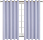 BGment Blackout Curtains - Grommet Thermal Insulated Room Darkening Bedroom and Living Room Curtains, Set of 2 Panels (70 x 63 Inch, Lavander)